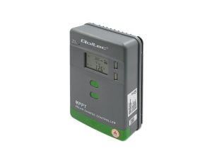 Qoltec Solarny regulator ładowania MPPT z czujnikiem temperatury 20A 12V / 24V LCD 2 x USB