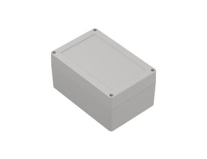 ZP180.120.90SJ-IP67 TM ABS - Obudowa hermetyczna ZP180.120.90 jasna z uszczelką zalewaną i tulejkami mosiężnymi ABS