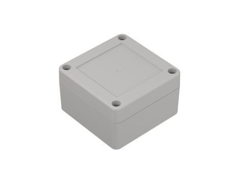 ZP75.75.45Jp TM PC - Obudowa plastikowa ZP75.75.45 jasny dół - bezbarwna góra z tulejkami mosiężnymi PC