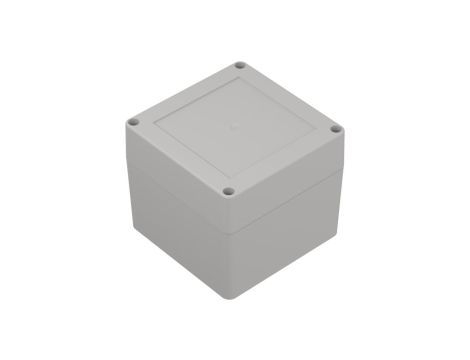 ZP105.105.90JH TM PC - Obudowa hermetyczna ZP105.105.90 jasna z uszczelką i tulejkami mosiężnymi PC