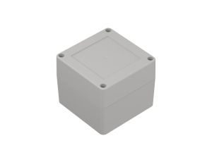 ZP90.90.75SJ-IP67 TM PC - Obudowa hermetyczna ZP90.90.75s jasna z uszczelką zalewaną i z tulejkami mosiężnymi PC