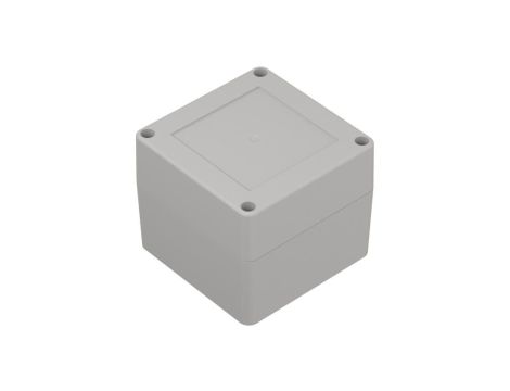 ZP90.90.75SJp-IP67 TM ABS-PC - Obudowa hermetyczna ZP90.90.75 jasny dół - bezbarwna góra z uszczelką zalewaną i tulejkami mosięż