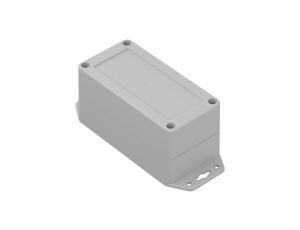 ZP120.60.60UJ TM PC - Obudowa plastikowa ZP120.60.60 jasna z uszami i z tulejkami mosiężnymi PC