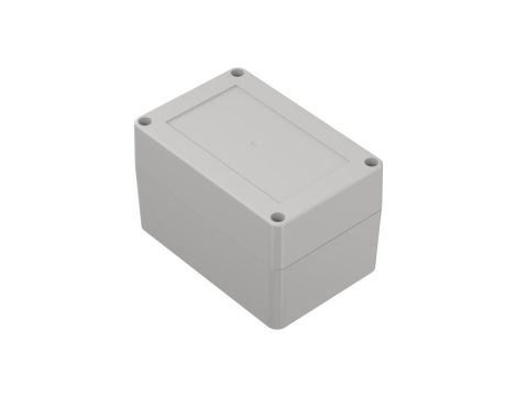 ZP120.80.75JpH TM ABS-PC - Obudowa hermetyczna ZP120.80.75 jasny dół - bezbarwna góra z uszczelką i tulejkami mosiężnymi ABS-PC