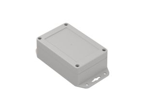 ZP120.80.45SUJ-IP67 TM ABS - Obudowa hermetyczna ZP120.80.45 jasna z uszami z uszczelką zalewaną i tulejkami mosiężnymi ABS