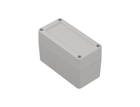 ZP120.60.75Jp TM ABS-PC - Obudowa plastikowa ZP120.60.75 jasny dół - bezbarwna góra z tulejkami mosiężnymi ABS-PC