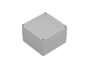 ZP120.120.75JpH TM ABS-PC - Obudowa hermetyczna ZP120.120.75 jasny dół - bezbarwna góra z uszczelką i tulejkami mosiężnymi ABS-P