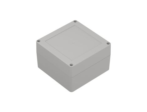 ZP120.120.75JpH TM ABS-PC - Obudowa hermetyczna ZP120.120.75 jasny dół - bezbarwna góra z uszczelką i tulejkami mosiężnymi ABS-P