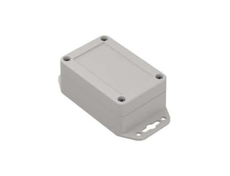 ZP90.60.40UJ TM PC - Obudowa plastikowa ZP90.60.40 jasna z uszami i z tulejkami mosiężnymi PC