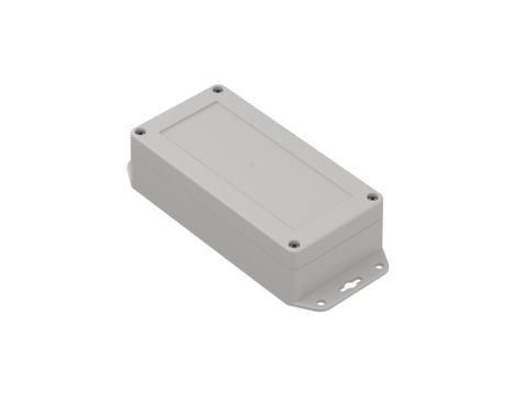 ZP160.80.45UJ TM PC - Obudowa plastikowa ZP160.80.45 jasna z uszami z tulejkami mosiężnymi PC