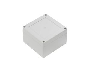 ZP105.105.60J TM ABS - Obudowa plastikowa ZP105.105.60 jasna z tulejkami mosiężnymi ABS