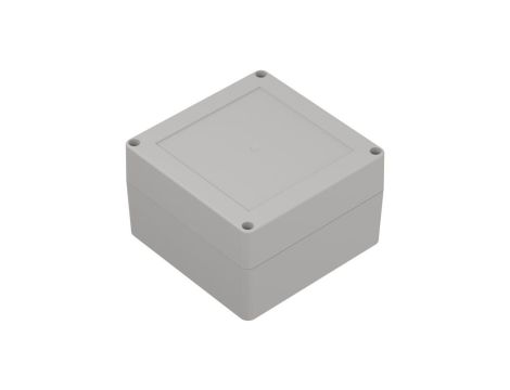 ZP120.120.75JH TM ABS - Obudowa hermetyczna ZP120.120.75 jasna z uszczelką i tulejkami mosiężnymi ABS