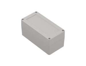 ZP160.80.75JpH TM ABS-PC - Obudowa hermetyczna ZP160.80.75 jasny dół - bezbarwna góra z uszczelką i tulejkami mosiężnymi ABS-PC