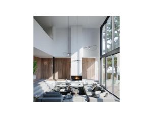 Lampa wisząca ESKOLA 140 czarna