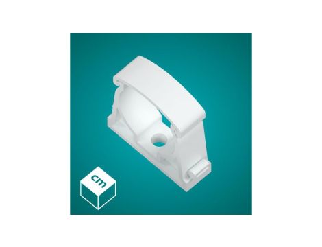 RL 32 Uchwyt U zamykany biały