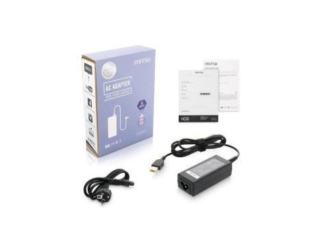MITSU ZASILACZ 20V 2.25A (PROSTOKĄTNY 11.0X4.5 PIN - YOGA) - LENOVO