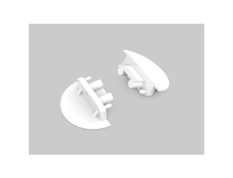 Zaślepka Groove10 biała GEN2 z otworem zaokrąglona 76980001 /1szt/