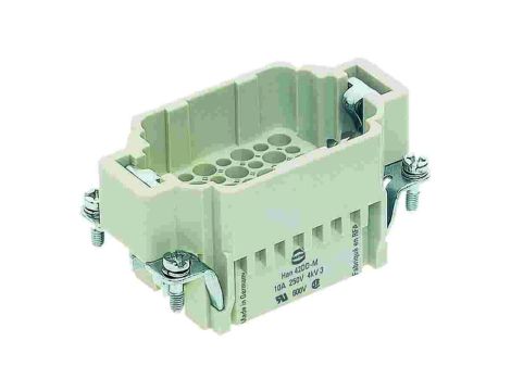 Złącze prostokątne męskie Han bez styków 42pin 250V 09162423001
