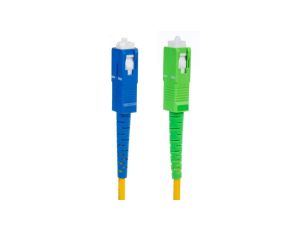 Patchcord światłowód kabel Maclean, SC/APC-SC/UPC SM 9/125 LSZH, jednomodowy, długość 1m, simplex, G657A2, MCTV-401