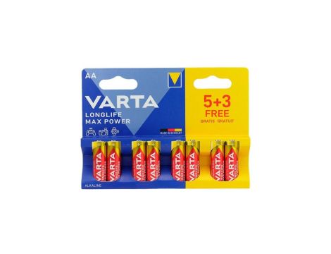 Bateria alkaliczna LR6 / AA 1,5V LONGLIFE MAX POWER /8szt./