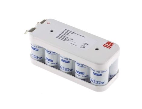 Zestaw akumulatorów NiCd, 12V, 1.8Ah, 10-ogniwowy, RS PRO