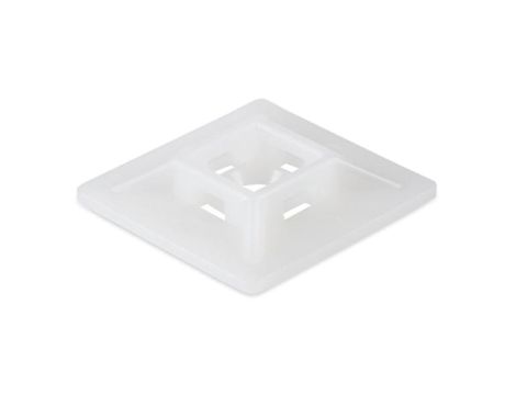 Podstawka montażowa samoprzylepna MOPS 28x28 biała /20szt./