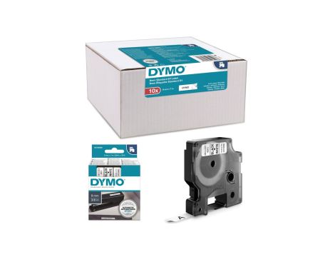 Taśma DYMO D1 9mm x 7m czarny/ biały PACK /10szt./