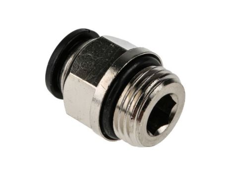 Adapter gwintowany prosty gwint – rura, 20 barów