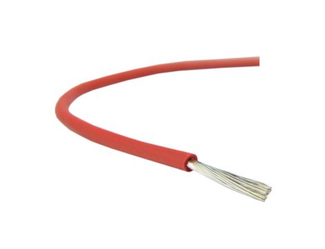 Kabel silikonowy SIF 180C 300/500V 6 ciepłoodporny LSOH czerwony linka BSG /100m/