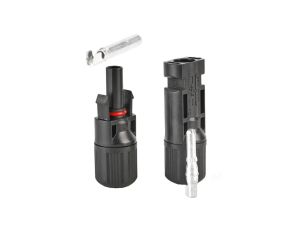Złącze solarne typu MC4 Komplet (wtyk + gniazdo) Konektor na przewód 4-6mm2 IP67 1000V VCX