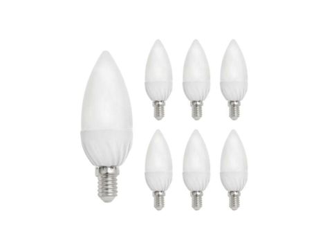 Żarówka LED E14 230V 6W świecowa 540lm neutralna komplet 6szt 75.0303