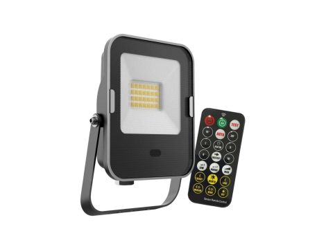 Naświetlacz LED 20W 1600lm 6500K IP65 Czarny z czujnikiem ruchu i zmierzchu + pilot KOBI MHNC