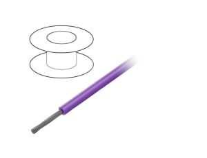 3053-VI005 Przewód na rolce linka Cu 20AWG PVC fioletowy 300V