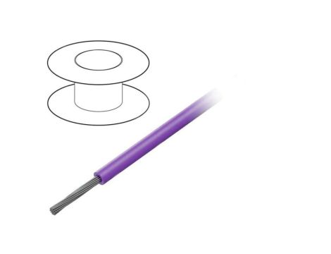 3053-VI005 Przewód na rolce linka Cu 20AWG PVC fioletowy 300V