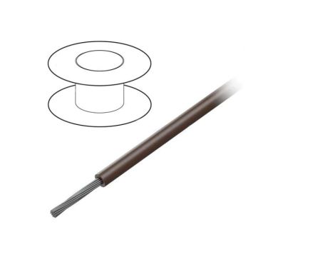 3050-BR005 Przewód na rolce 30,5m linka Cu 24AWG PVC brązowy 300V