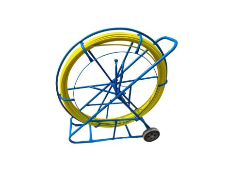 Pilot z włókna szklanego FRP do przeciągania kabli Ø9mm, 100m z kółkami Q-LANTEC - Q-LANTEC