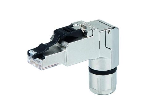 Telegärtner Wtyk STX ekranowany RJ45 Kat.6A kątowy 4x90 T568B na drut AWG24-22 linkę AWG27-22