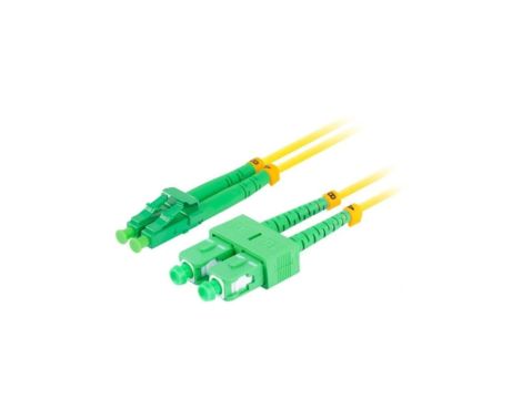 Patchcord światłowodowy FO SM LC/APC-SC/APC duplex 9/125 1m LANBERG