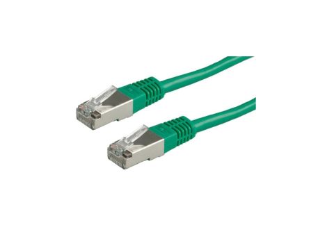 Kabel krosowy ROLINE Cat.5e (klasa D) S/FTP, zielony, 0,5 m