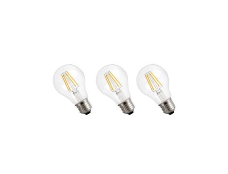 Żarówka LED E27 230V 7W 770lm GLS COG ciepła 3-pack