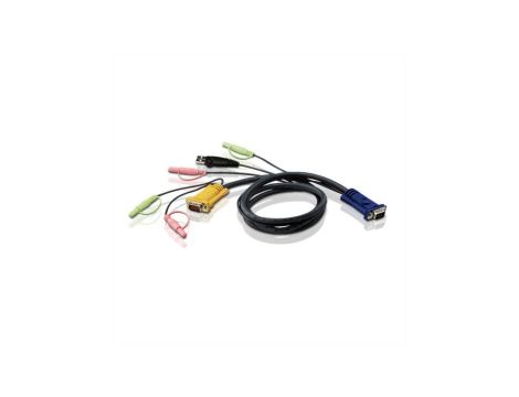ATEN 2L-5305U Kabel KVM VGA, USB i audio, czarny, 5 m