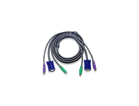 ATEN 2L-5003P/C Kabel KVM PS/2 VGA, szary, 3 m