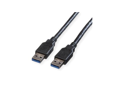 Kabel ROLINE USB 3.2 Gen 1, typ A-A, czarny, 3 m