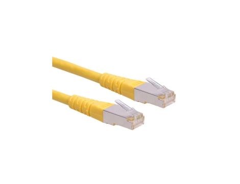 Kabel krosowy ROLINE Cat.6 (klasa E) S/FTP (PiMF), żółty, 2 m