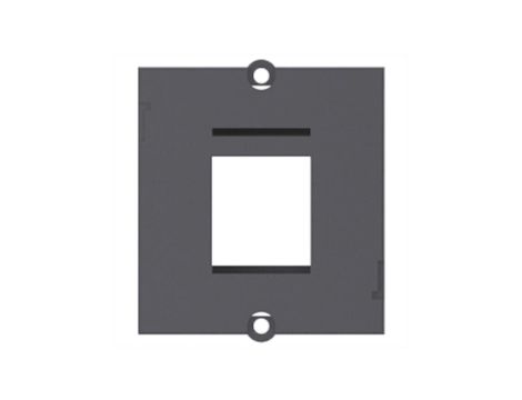 Niestandardowa ramka modułowa BACHMANN dla 1x Keystone, czarna