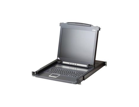 Konsola KVM ATEN CL1000M, LCD 43 cm, VGA, PS/2, układ klawiatury niemiecki