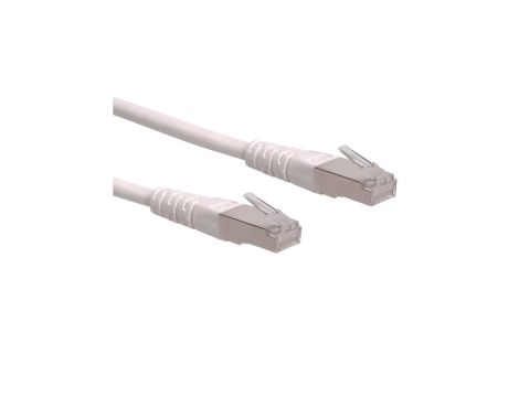 Kabel krosowy ROLINE Cat.6 (klasa E) S/FTP (PiMF), biały, 0,5 m