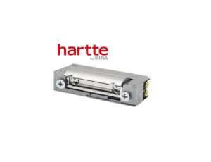 Elektrozaczep Hartte XS24UW-B wąski z wyłącznikiem i wzmocnioną sprężyną 24V AC/DC