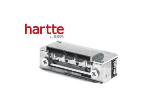 Elektrozaczep Hartte XS00U-C niskoprądowy wąski z wyślizgiem oraz uniwersalnym zasilaniem 12-24V AC/DC