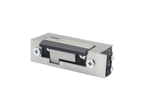 Elektrozaczep BIRA ES1-001-KZ do furtek, ze stalowym zaczepem, z monitoringiem 12V AC/DC